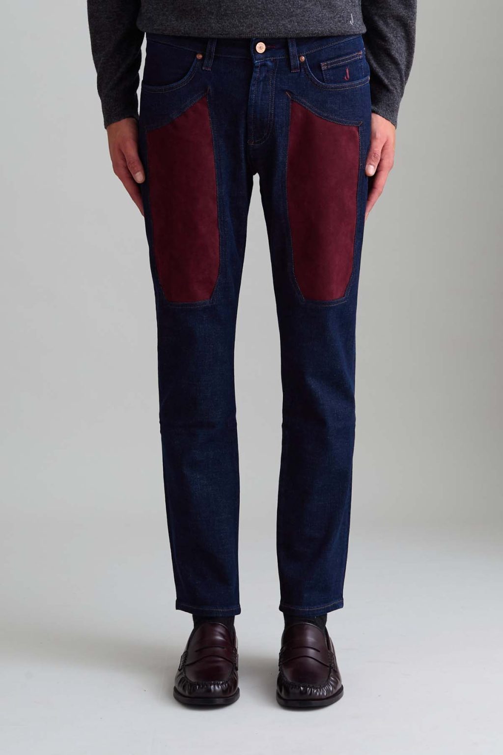 JEANS – JAMES – TOPPA ALCANTARA® ROSSA DENIM SCURO SKINNY FIT