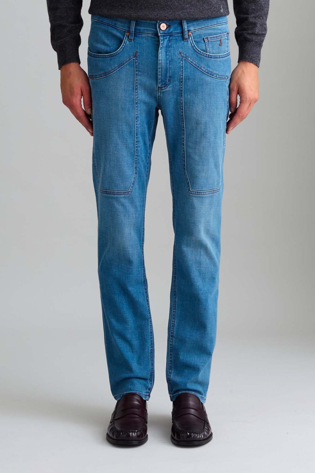 JEANS – JOHN – TOPPA DENIM SLIM FIT BLU CHIARO