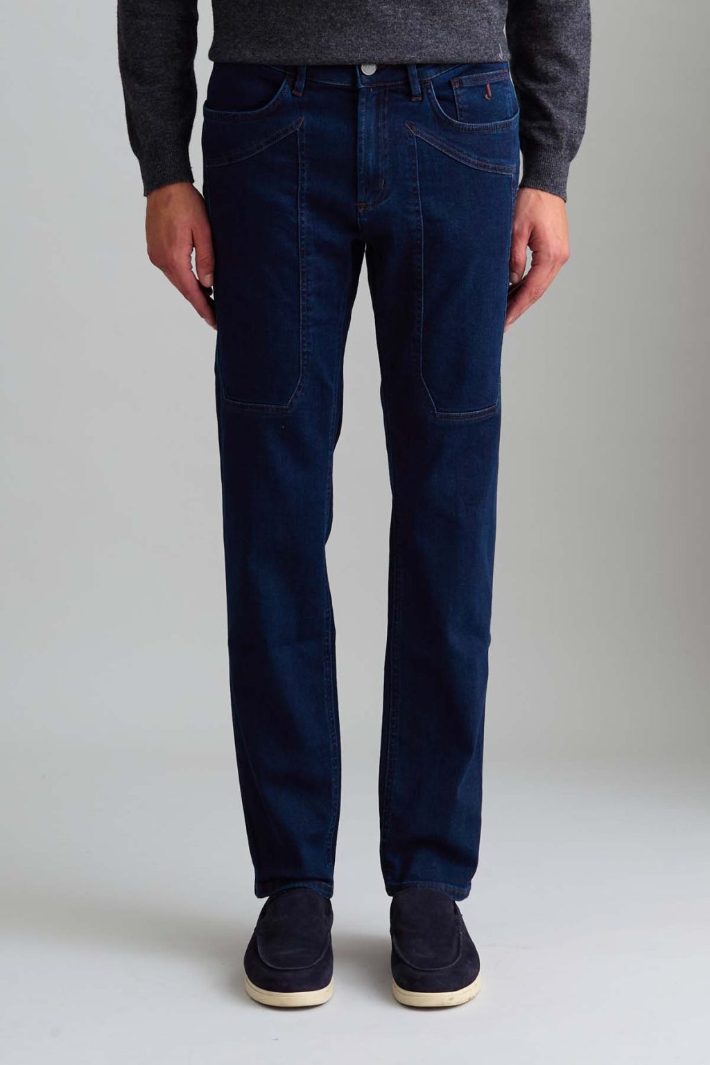 JEANS – JOHN – TOPPA DENIM SLIM FIT BLU MEDIO SCURO