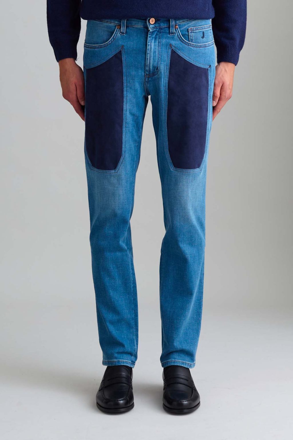 JEANS – JOHN – TOPPA ALCANTARA® BLU DENIM CHIARO SLIM FIT