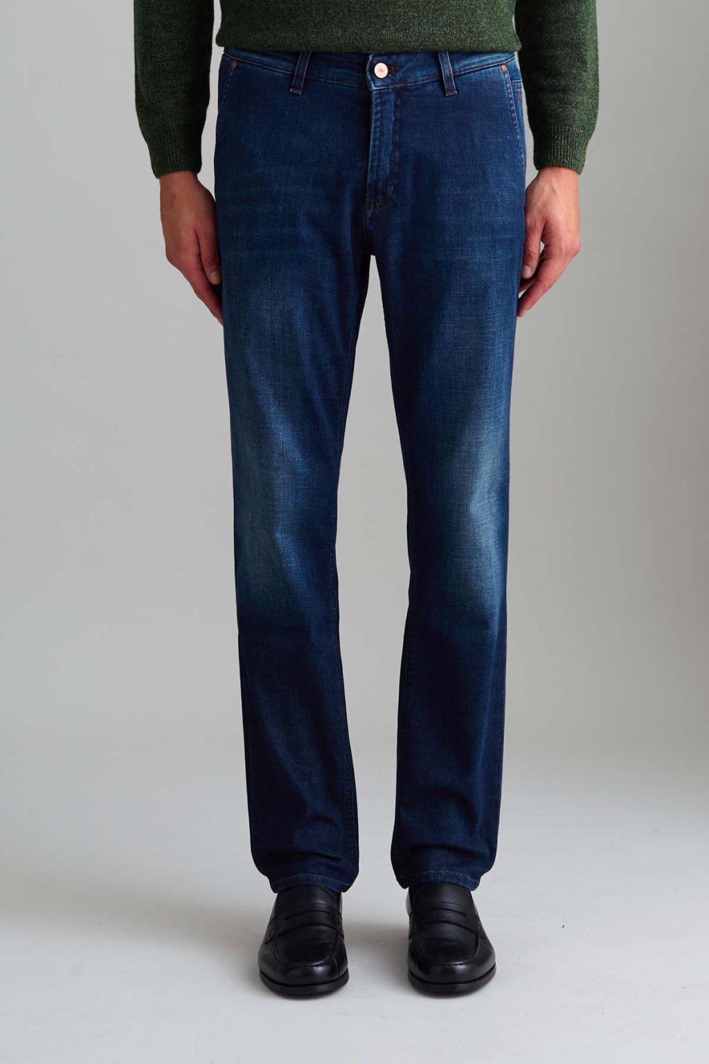 JEANS - JULIUS - CHINO DENIM SLIM FIT BLU MEDIO SCURO