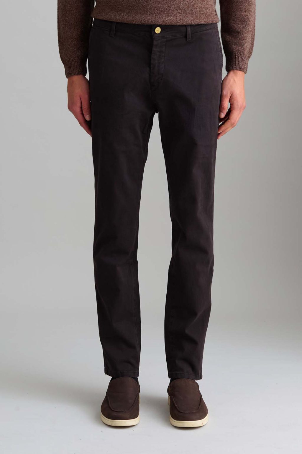 PANTALONE โ JACK โ CHINO COTONE SLIM FIT MARRONE
