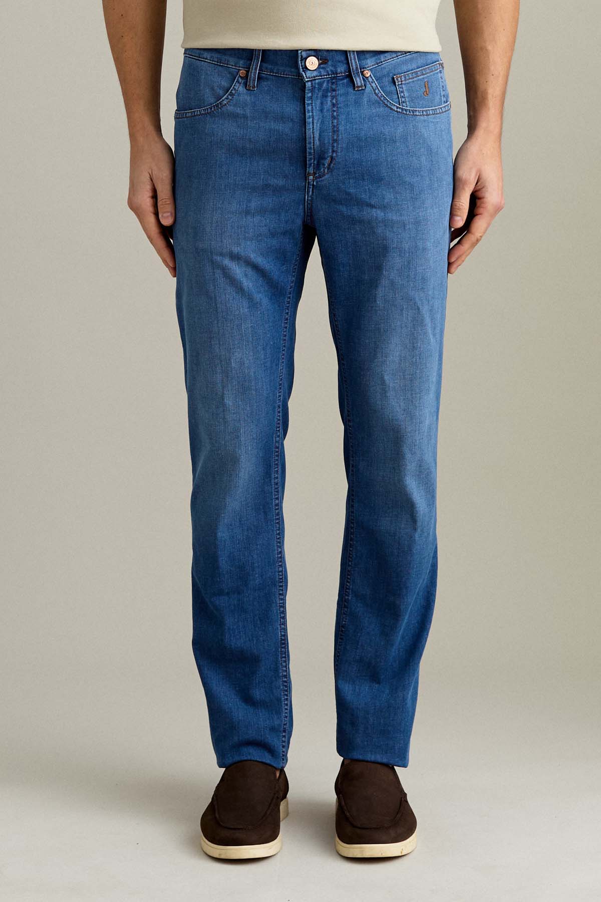 JEANS - JORDAN – DENIM SLIM FIT BLU MEDIO