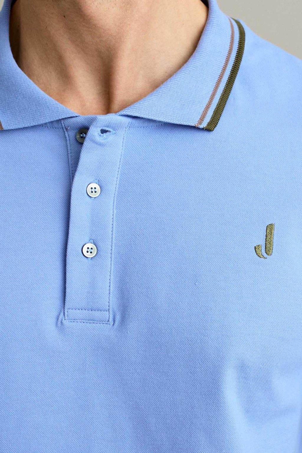 POLO - MANICA CORTA - PIQUET AZZURRO