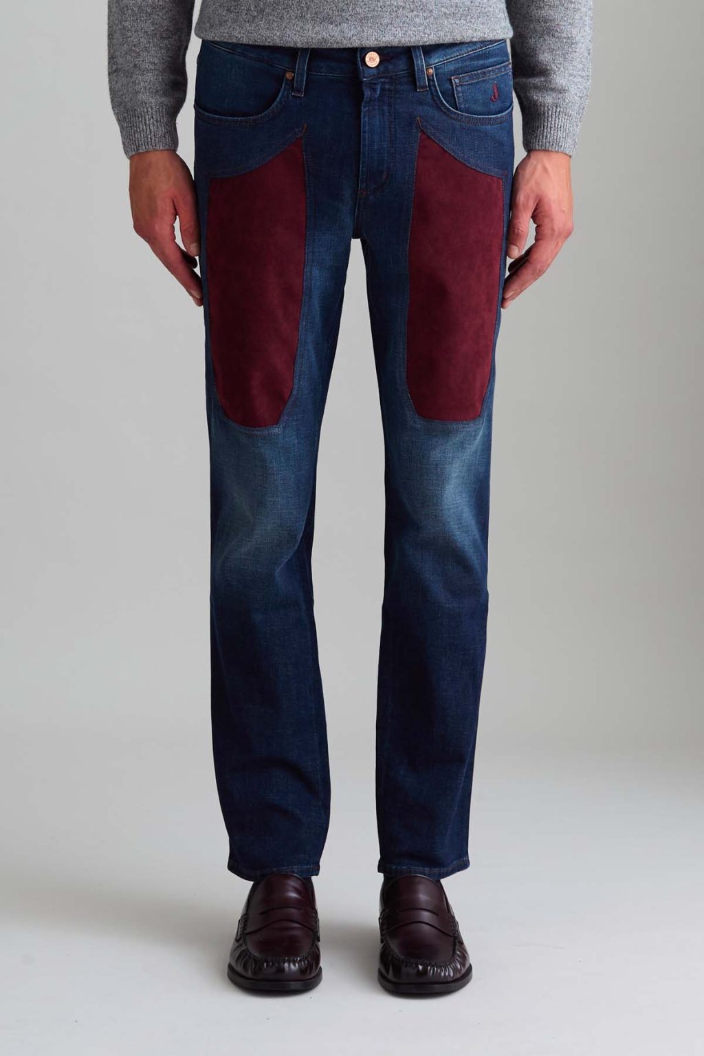 JEANS – JAMES – TOPPA ALCANTARA® ROSSA DENIM MEDIO SCURO SKINNY FIT