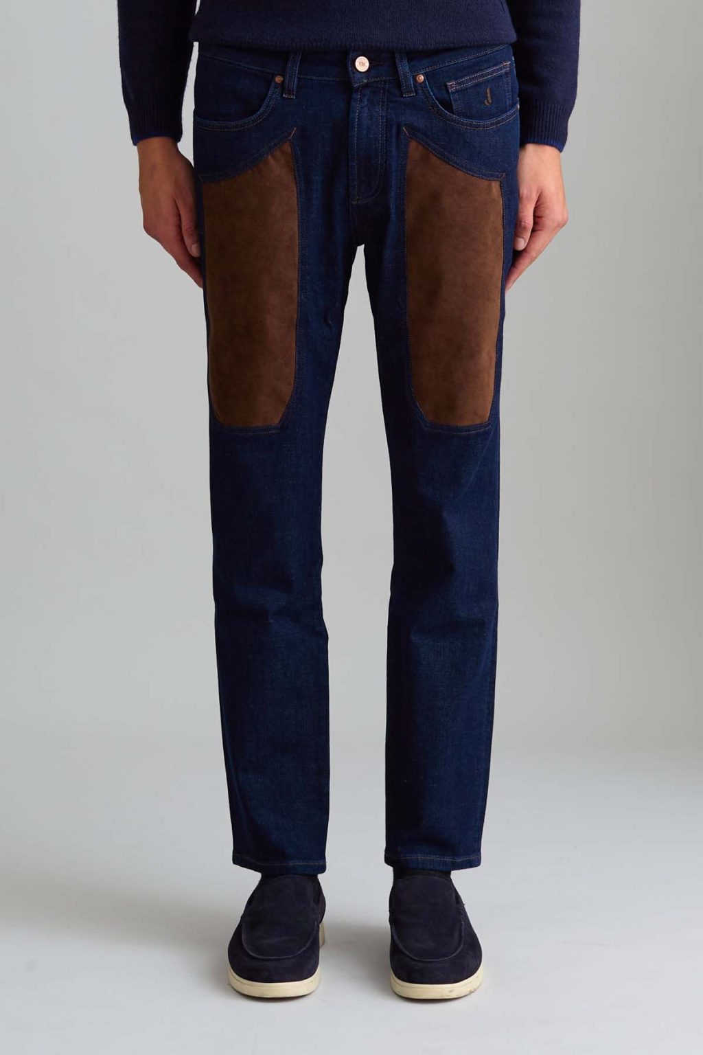 JEANS – JAMES – TOPPA ALCANTARA® MARRONE DENIM SCURO SKINNY FIT