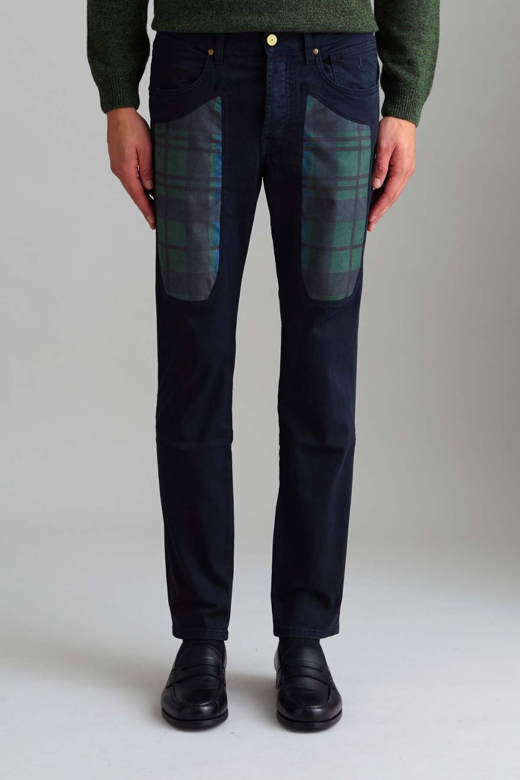 PANTALONE - ANNIVERSARY - TOPPA COTONE SLIM FIT BLU SCURO