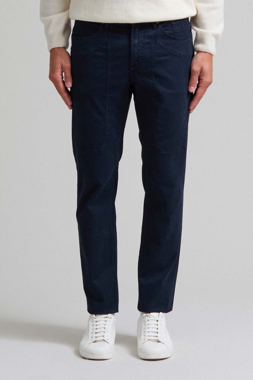 PANTALONE - JOHN - TOPPA COTONE SLIM FIT BLU