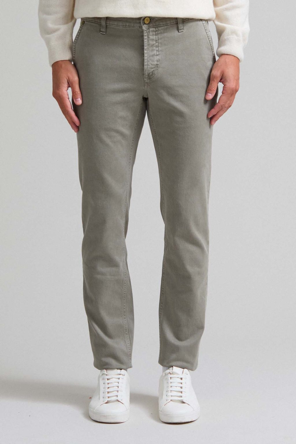 PANTALONE - JULIUS - CHINO COTONE SLIM FIT GRIGIO