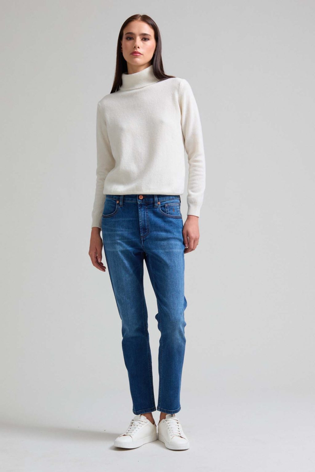JEANS - JAQUELINE - DENIM SLIM FIT BLU MEDIO