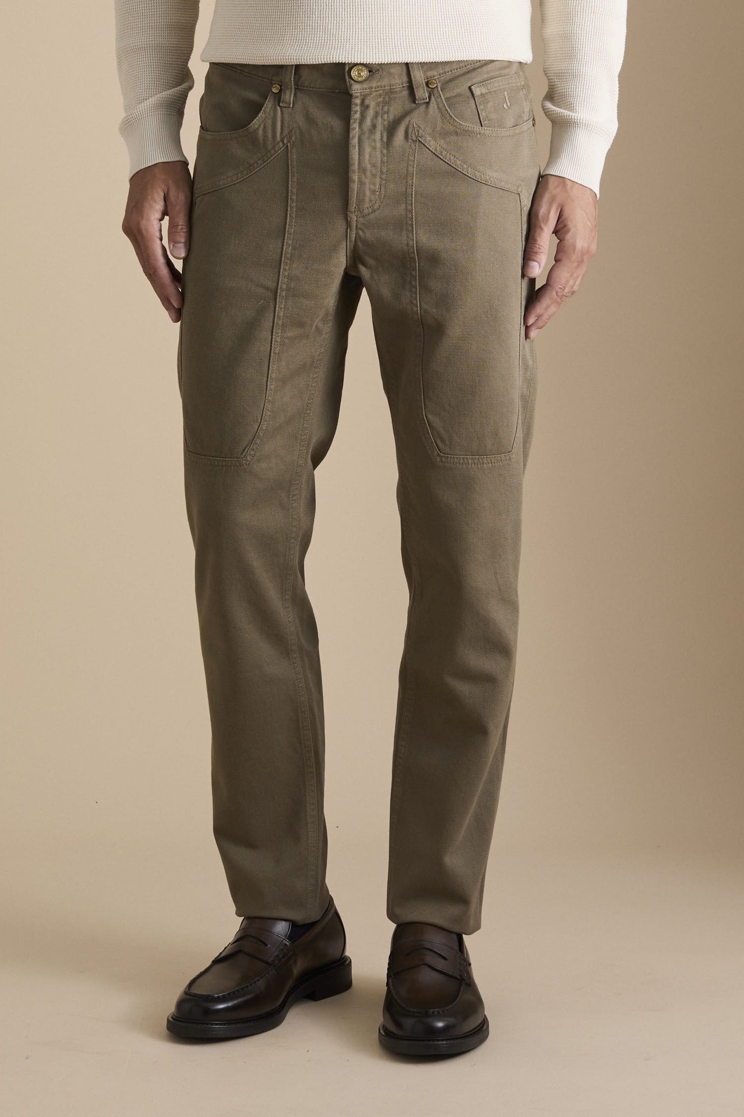 Pantalone JOHN – 5 Tasche Toppa Slim Fit