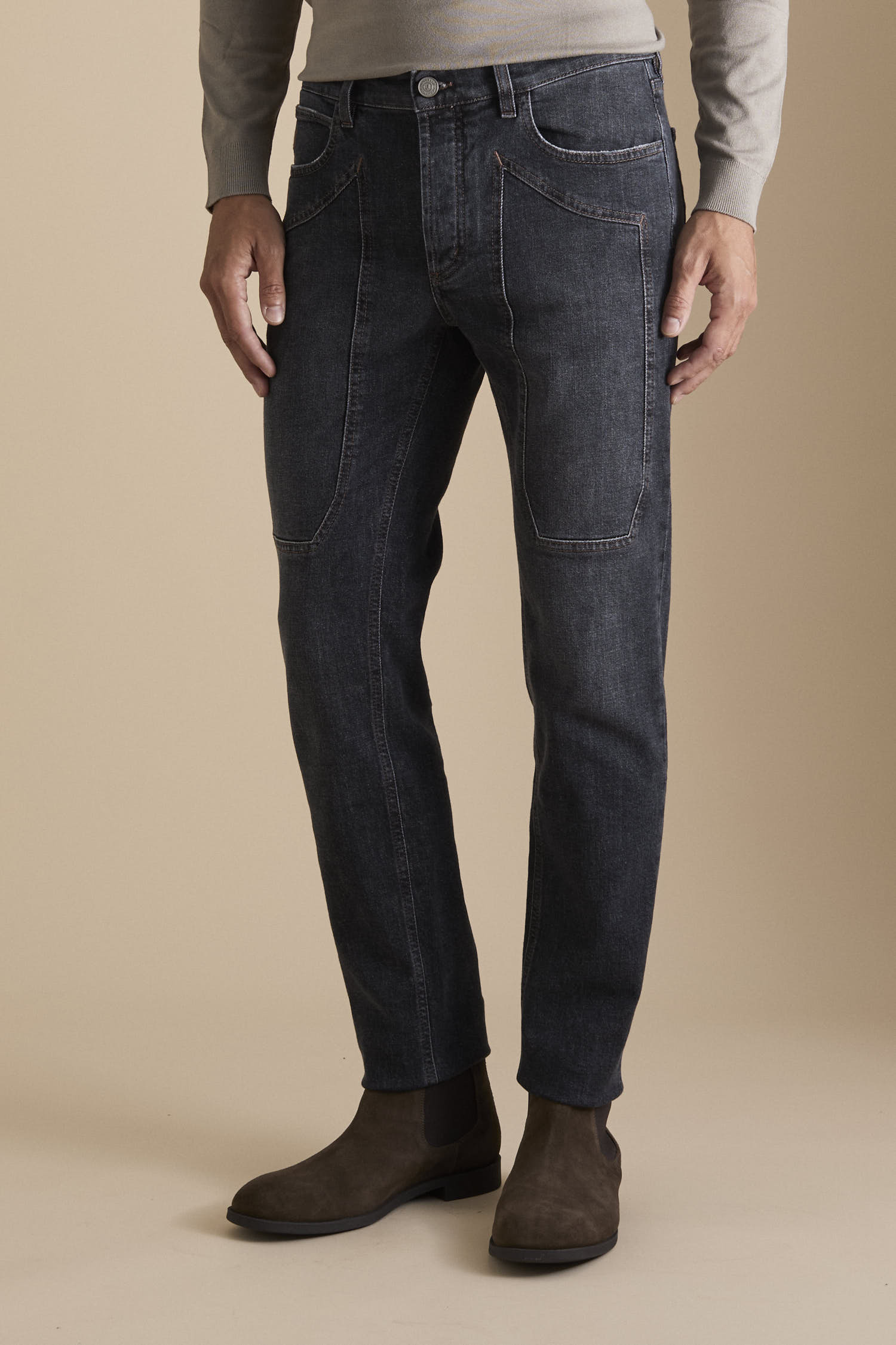 Pantalone JAX – 5 Tasche Toppa Slim Fit