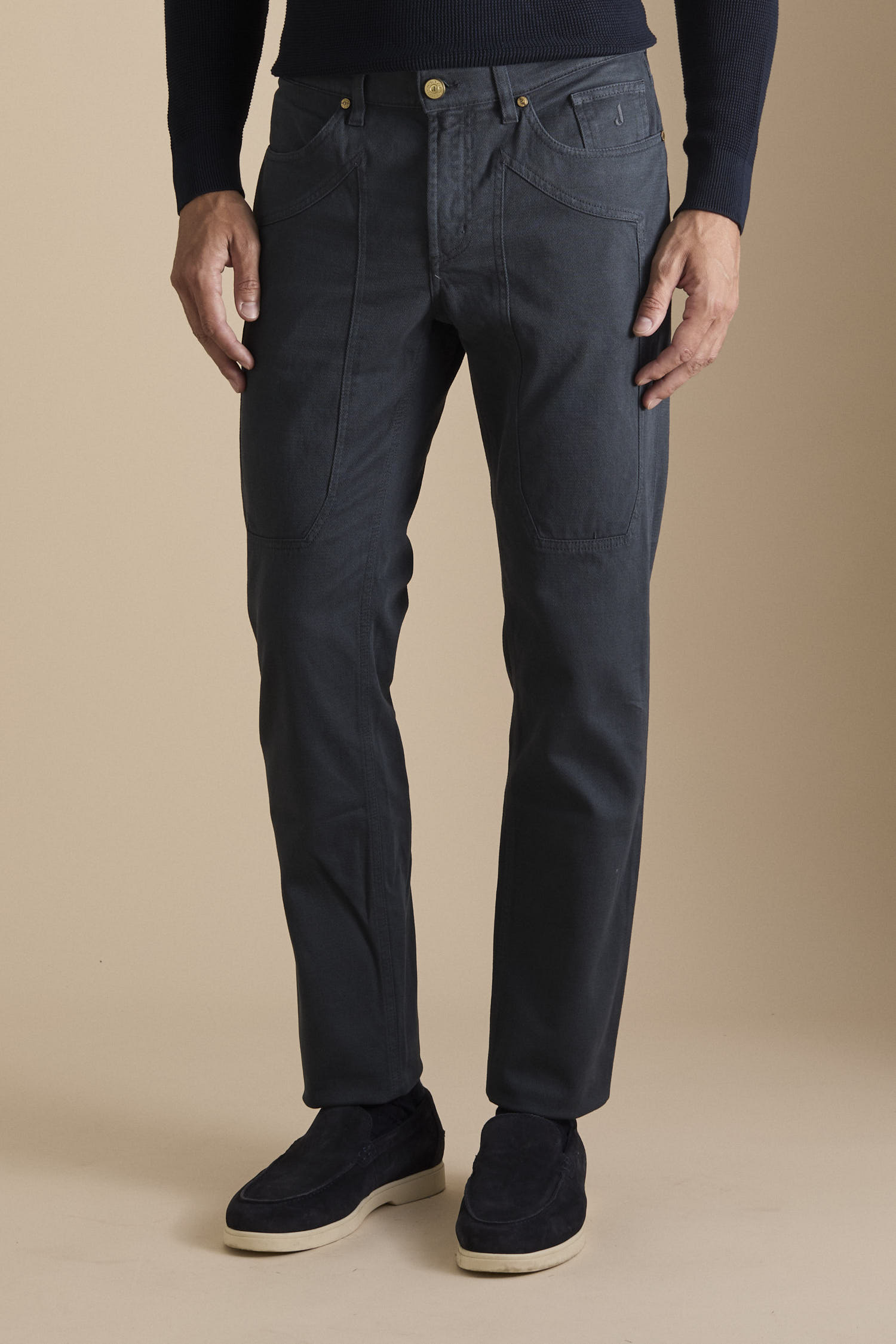 Pantalone JOHN - 5 Tasche Toppa Slim Fit