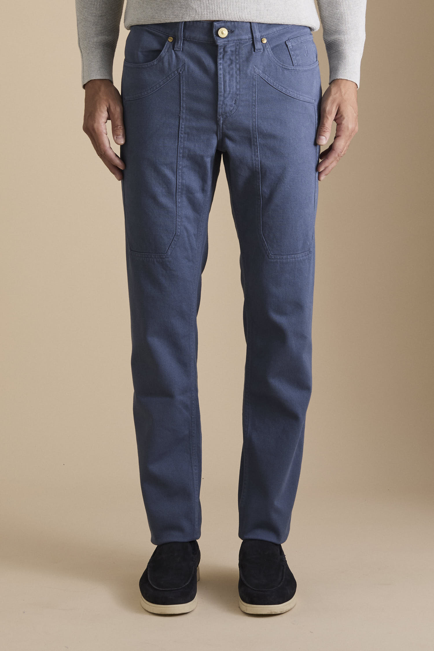 Pantalone JOHN – 5 Tasche Toppa Slim Fit