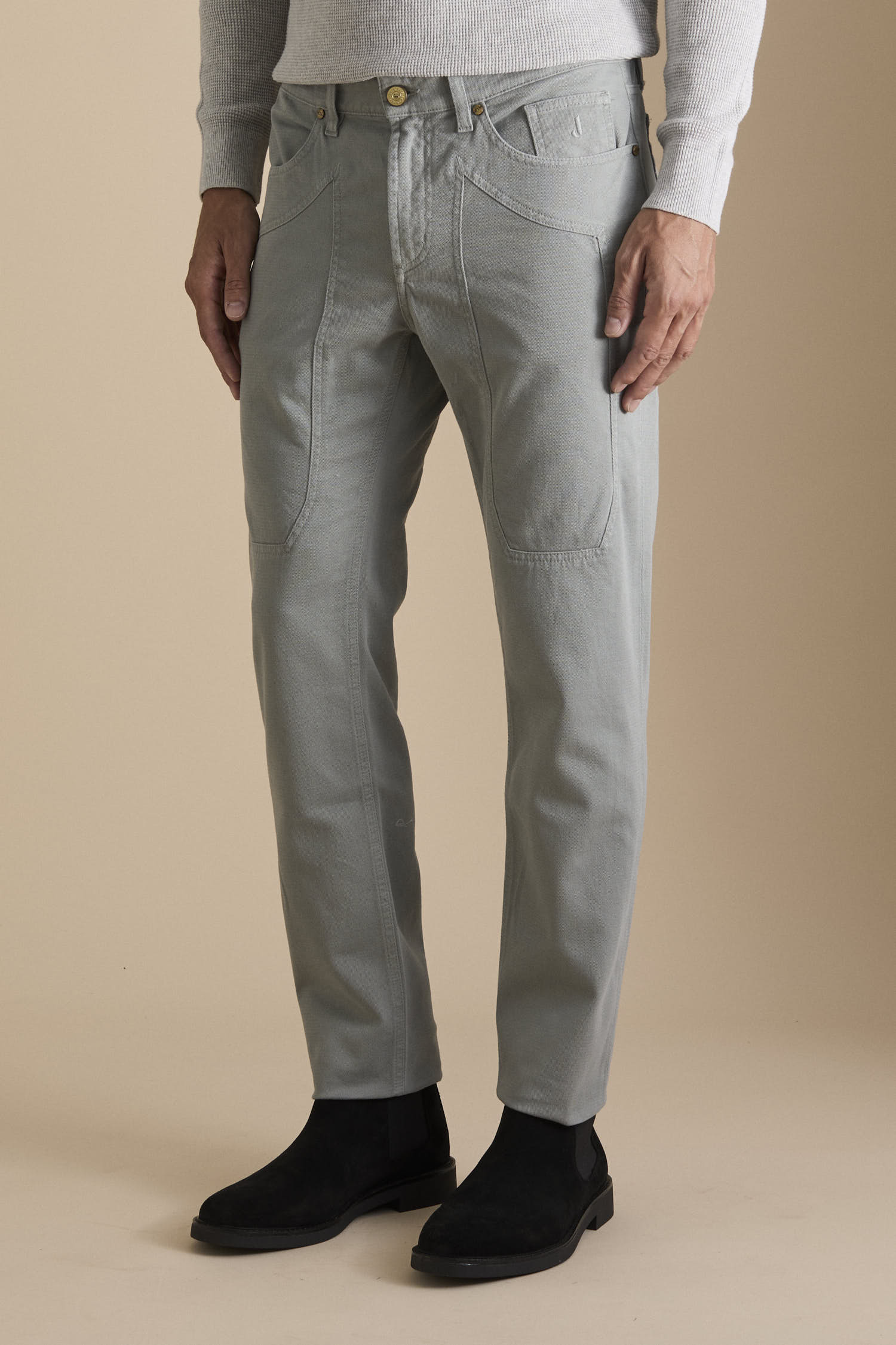 Pantalone JOHN – 5 Tasche Toppa Slim Fit