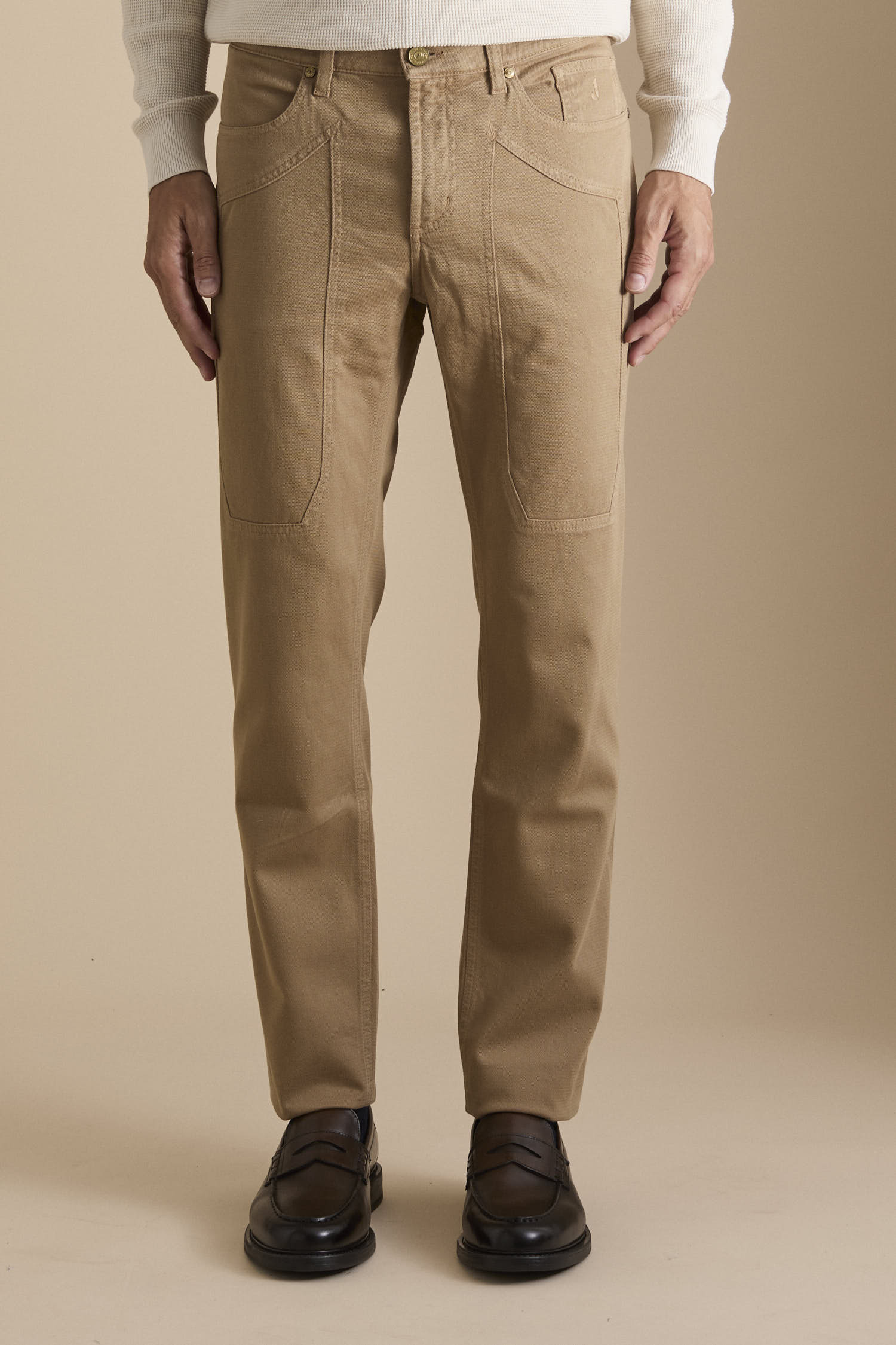 Pantalone JOHN – 5 Tasche Toppa Slim Fit