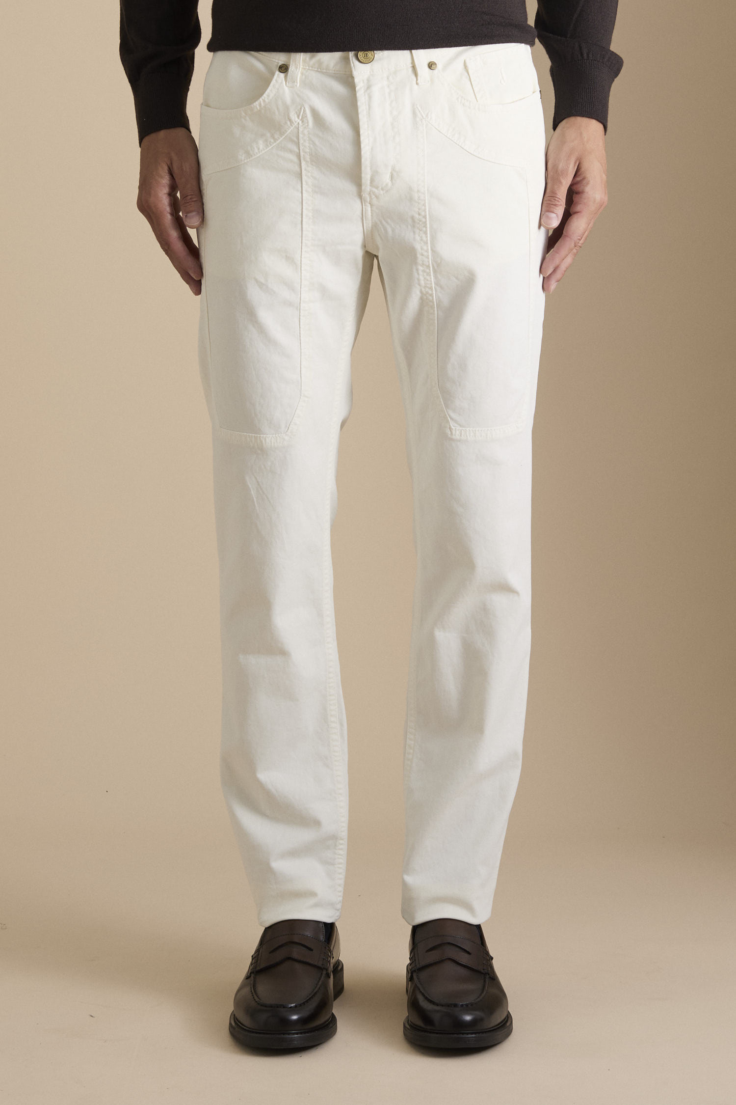 Pantalone JOHN – 5 Tasche Toppa Slim Fit