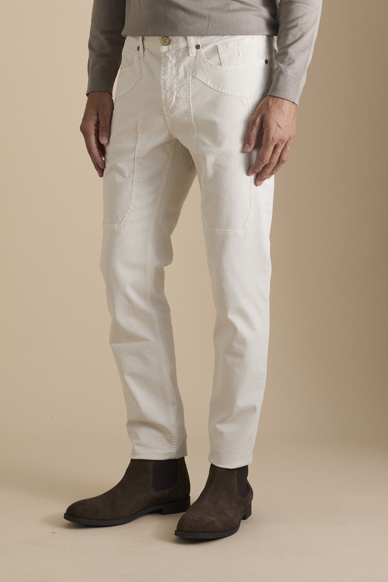Pantalone JOHN - 5 Tasche Toppa Slim Fit
