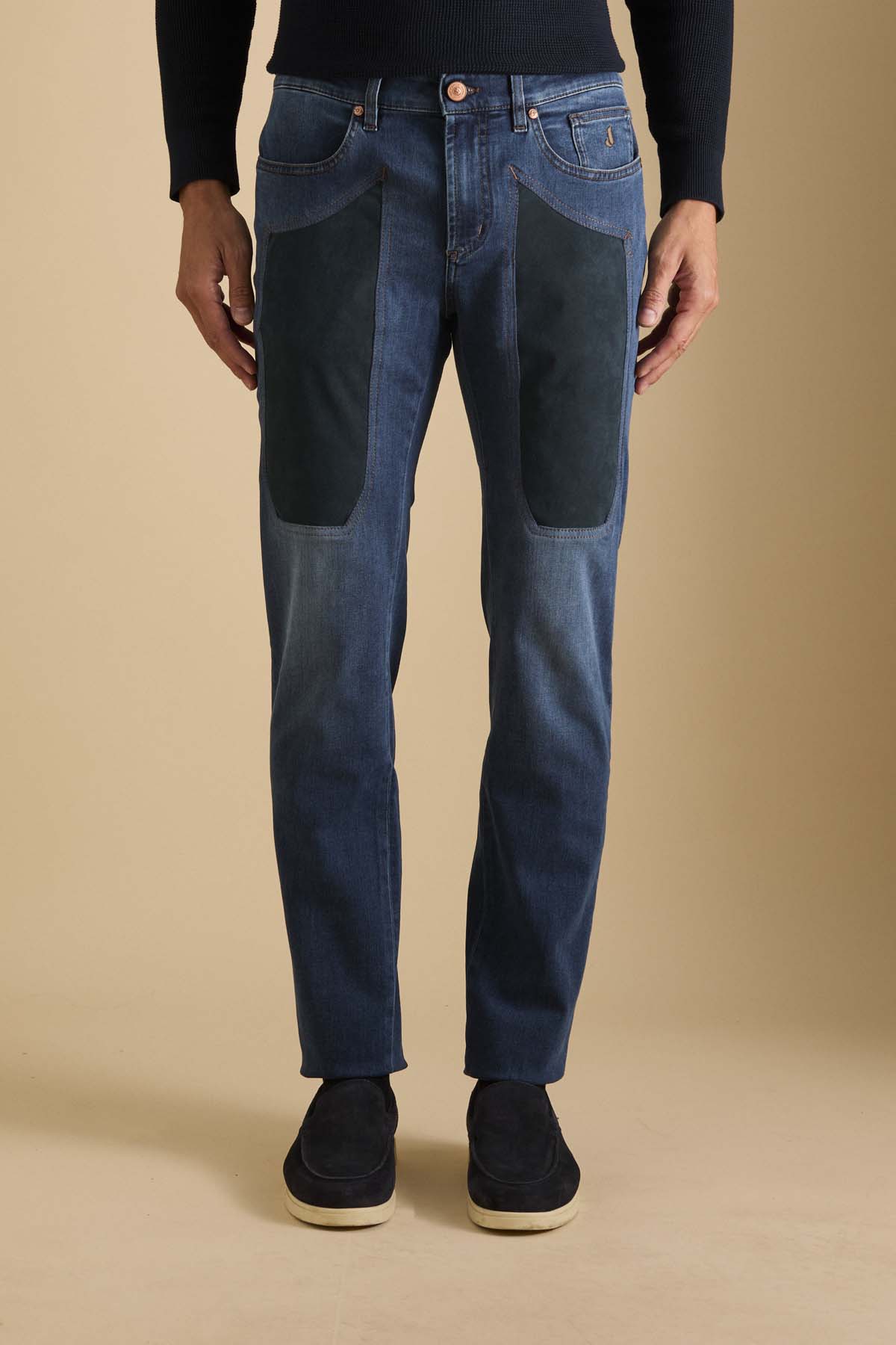 Pantalone JOHN – 5 Tasche Toppa Slim Fit