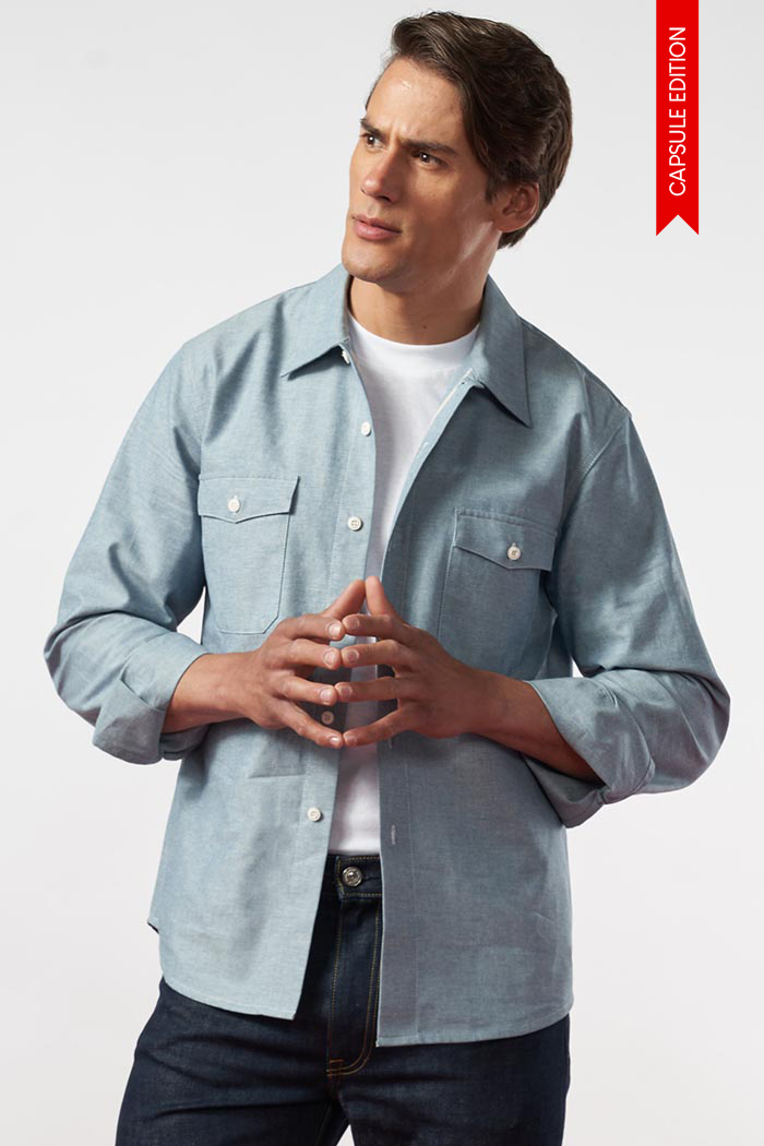 Camicia - Denim Caps Azzurra