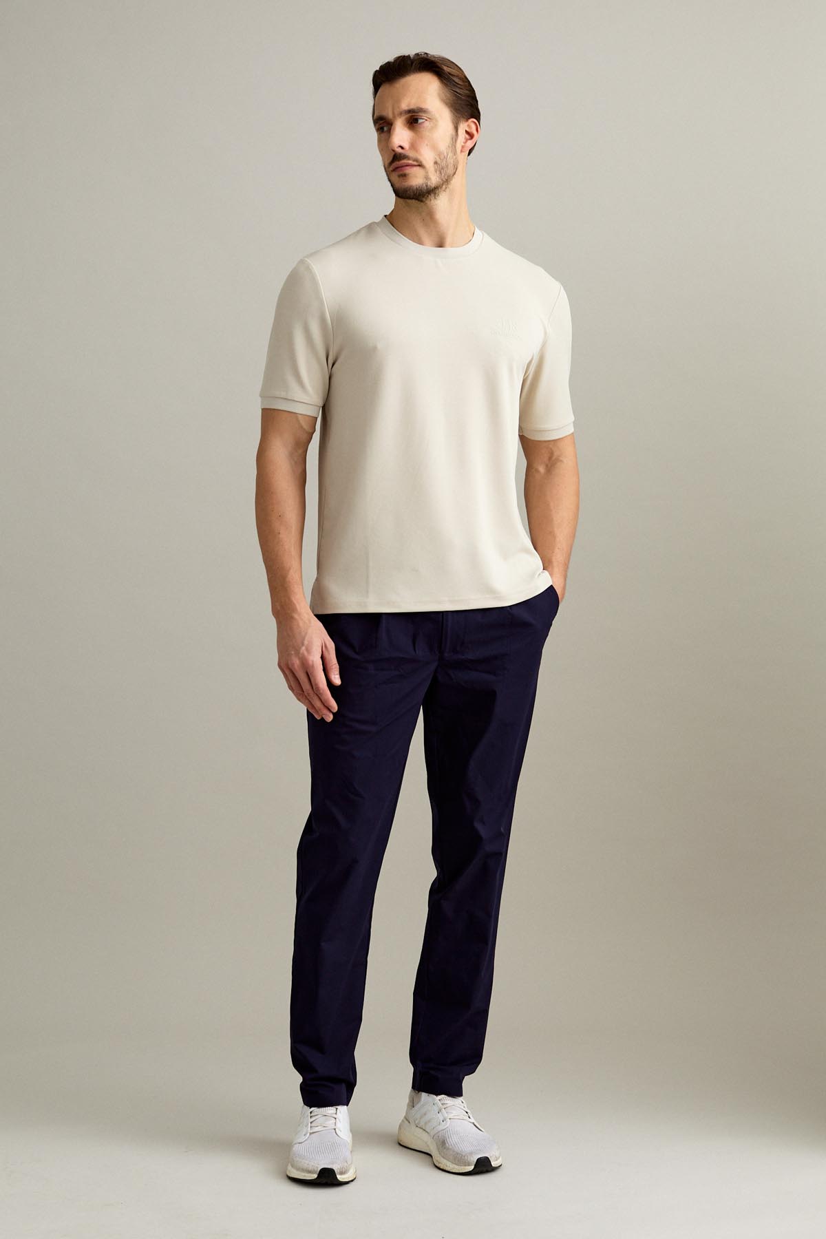 T-SHIRT- J18 - MANICA CORTA - PIQUET TECNICO BEIGE CHIARO