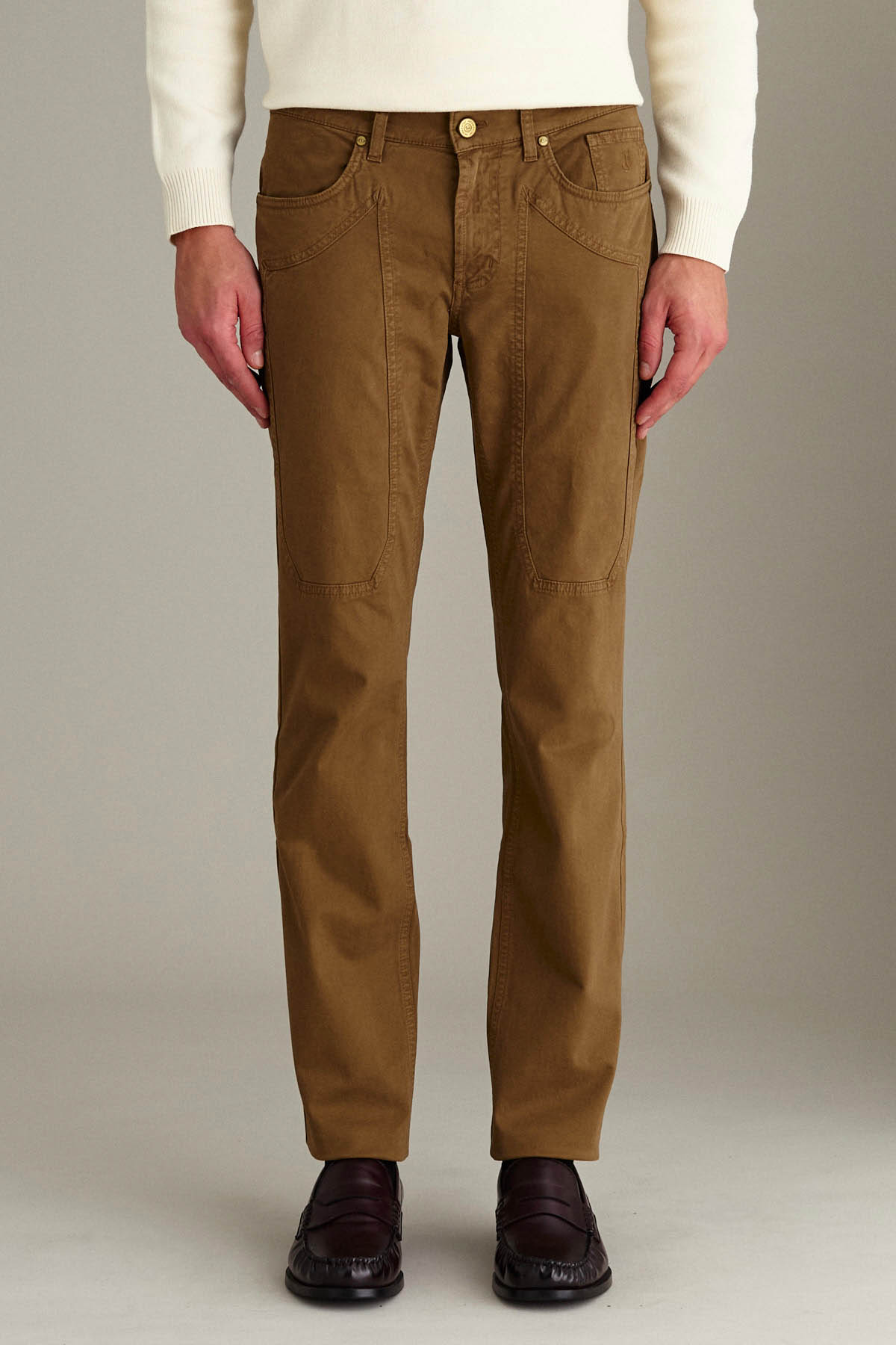 Pantalone JOHN – 5 Tasche Toppa Slim Fit