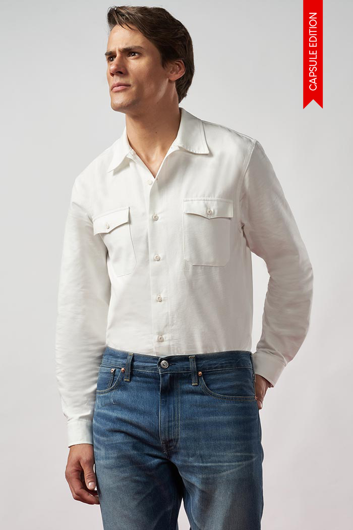 Camicia - Denim Caps Bianco