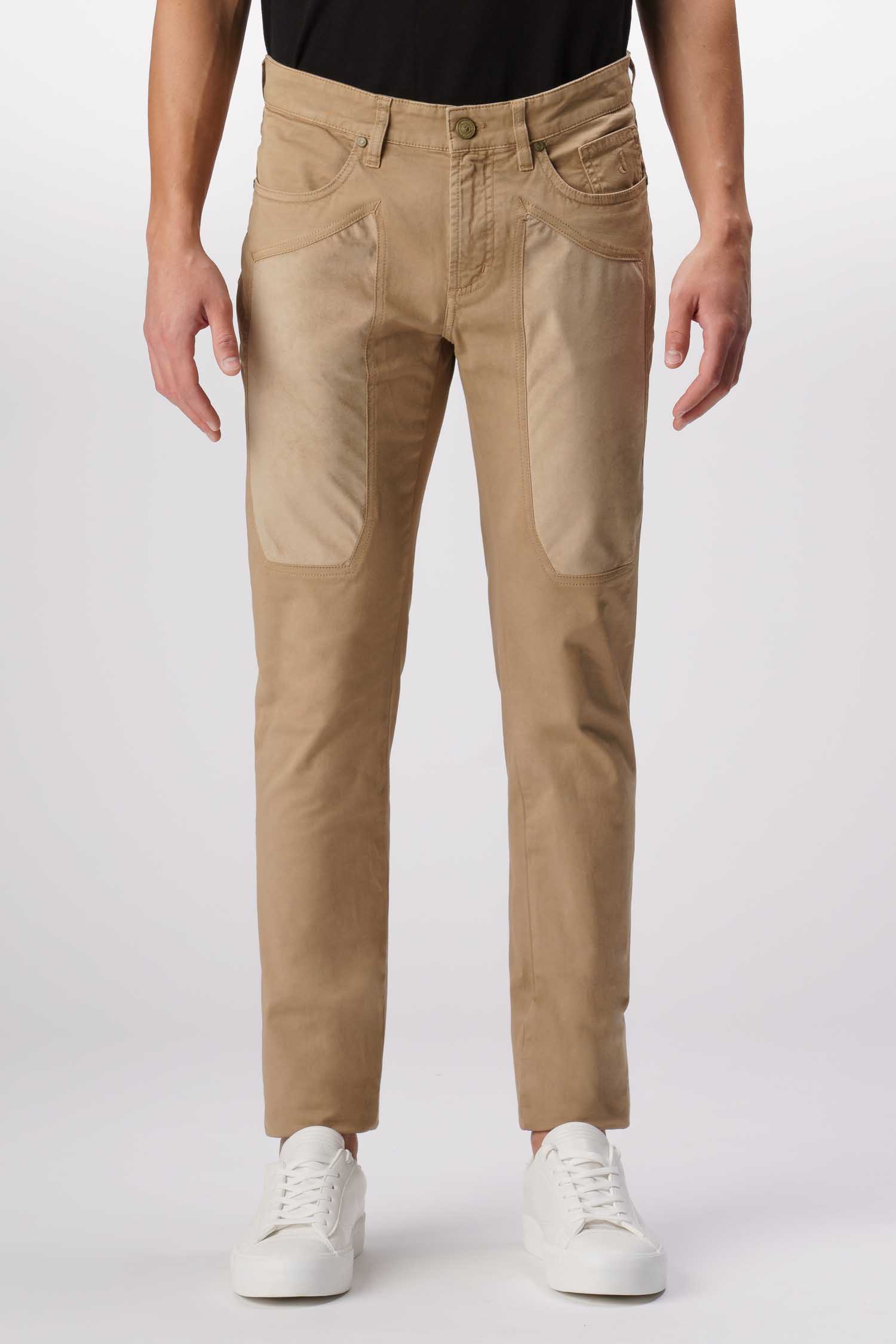 Pantalone JOHN Cotone - Toppa Alcantara® Slim Fit