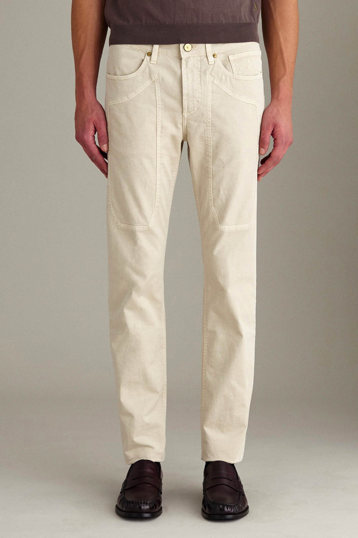 Pantalone JOHN – 5 Tasche Toppa Slim Fit