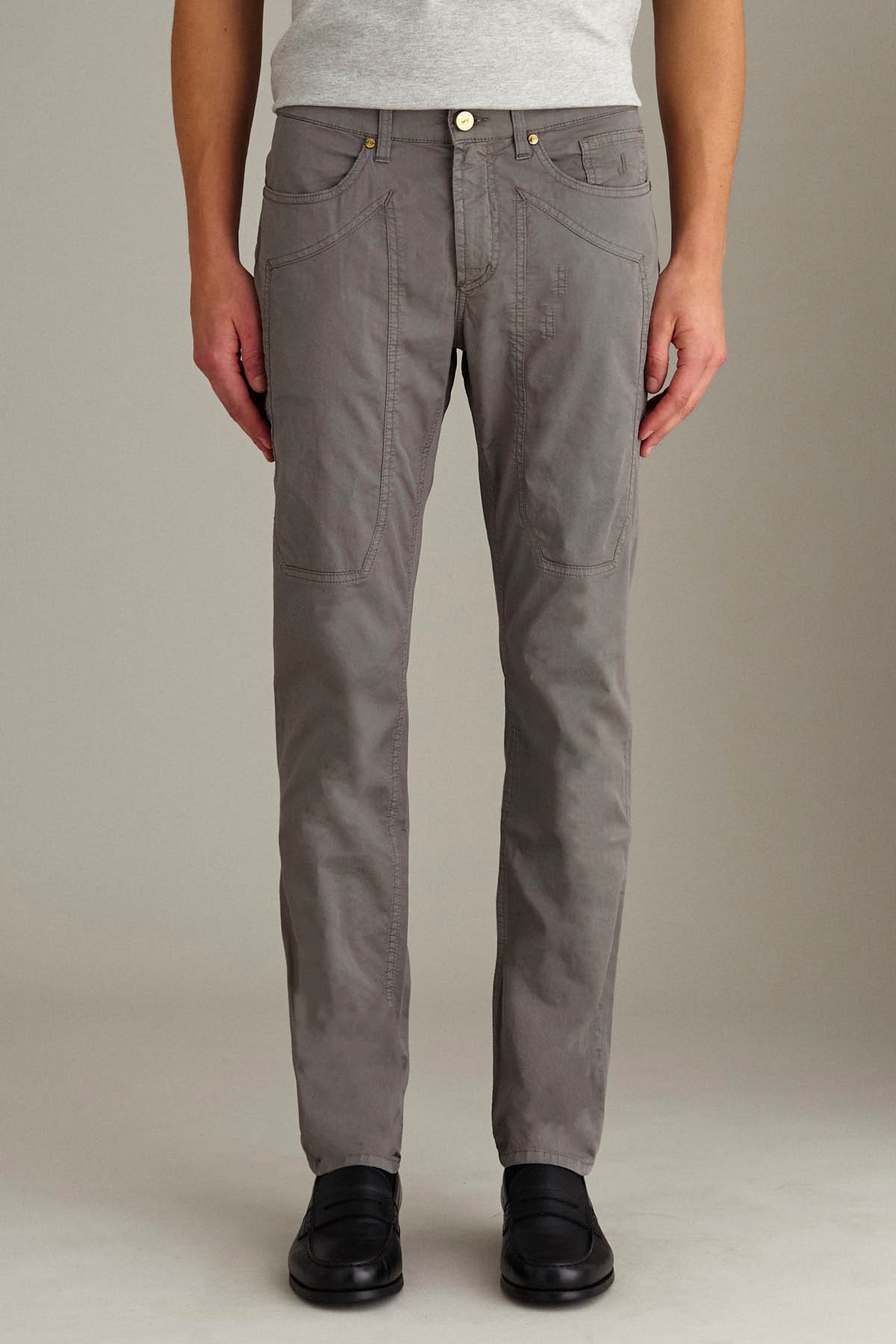 Pantalone JOHN – 5 Tasche Toppa Slim Fit