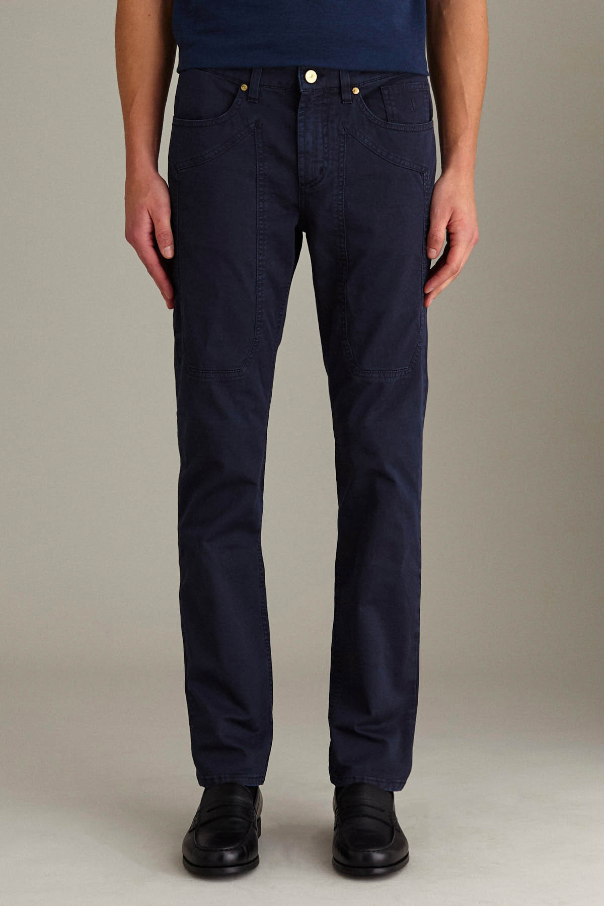 Pantalone JOHN – 5 Tasche Toppa Slim Fit