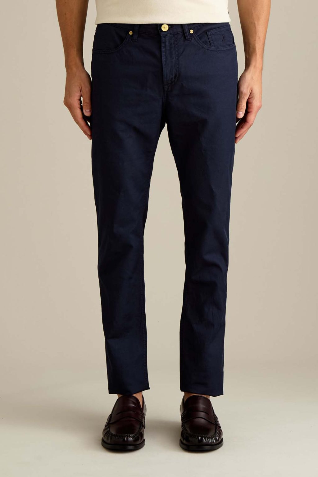 PANTALONE - JORDAN - COTONE SLIM FIT BLU SCURO