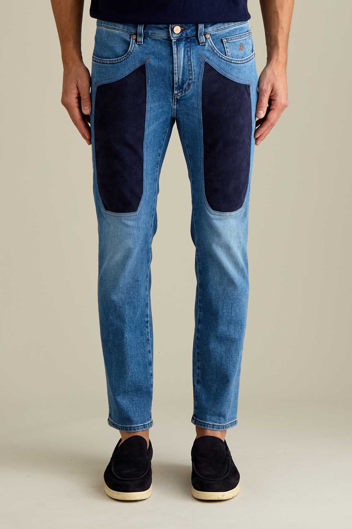 JEANS - JAMES - TOPPA ALCANTARA® BLU SCURO DENIM SKINNY FIT