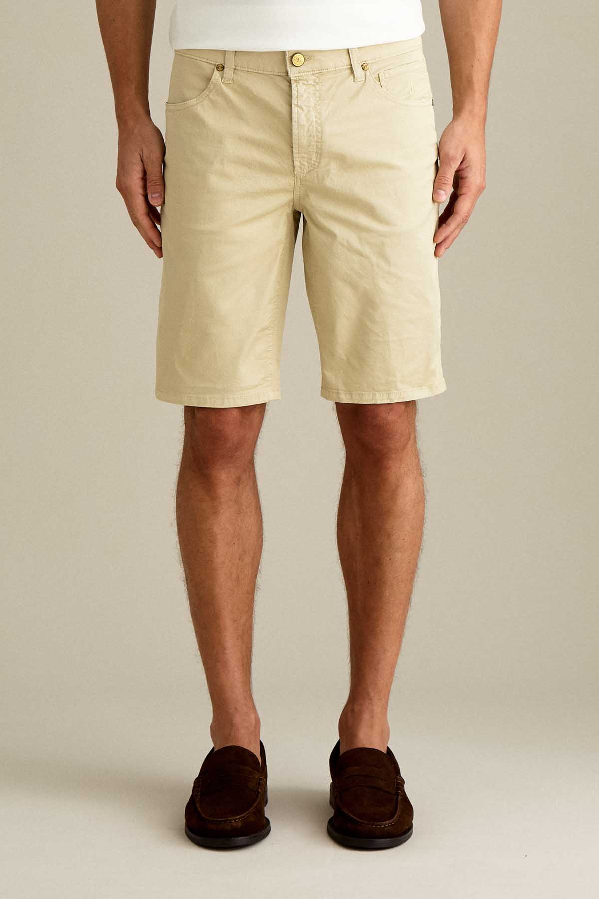 BERMUDA - JO - COTONE SLIM FIT BEIGE CHIARO