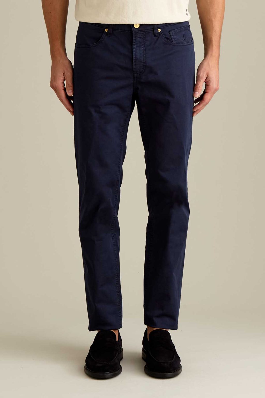PANTALONE - JORDAN - COTONE SLIM FIT BLU SCURO