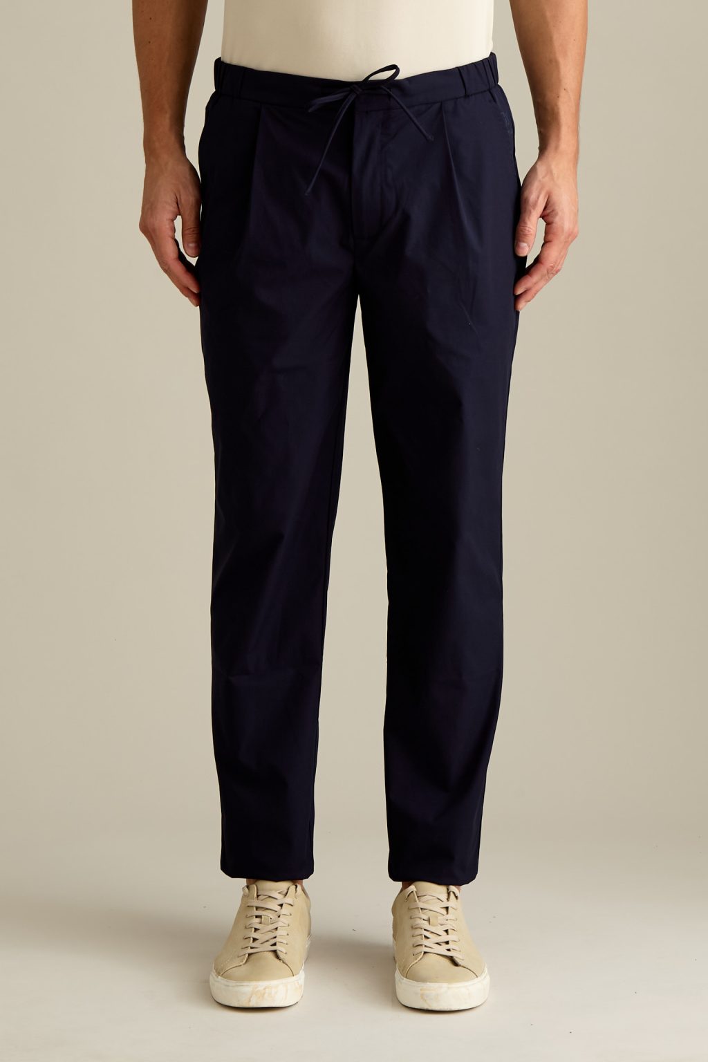 PANTALONE - J18 - CHINO JOGGER FIT BLU SCURO